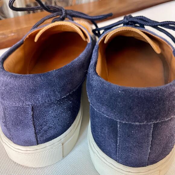 Mr. P Dennis Two-Tone Suede Boat Shoes Made in Italy Sz 6 - Picture 12 of 15